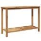 Preview: Konsolentisch Braun 110 x 40 x 45 cm Massives Teakholz