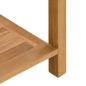 Preview: Konsolentisch Braun 110 x 40 x 45 cm Massives Teakholz