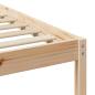 Preview: Bettgestell mit Nachttischen mit Kopfteil Braun 135 x 190 cm