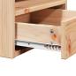 Preview: Nachttische 2 pcs Braun 38 x 36 x 29,5 cm Massivkiefer