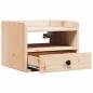 Preview: Nachttische 2 pcs Braun 38 x 36 x 29,5 cm Massivkiefer