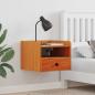 Preview: ARDEBO.de - Nachttische 2 pcs Wachsbraun 38 x 36 x 29,5 cm Massivkiefer