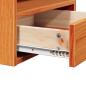Preview: Nachttische 2 pcs Wachsbraun 38 x 36 x 29,5 cm Massivkiefer