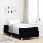 Preview: ARDEBO.de - Boxspringbett Schwarz und Braun und Weiß 80 x 200 cm Stoff