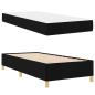 Preview: Boxspringbett Schwarz und Braun und Weiß 80 x 200 cm Stoff