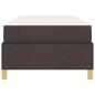 Preview: Boxspringbett Braun und Weiß und Dunkelbraun 80 x 200 cm Stoff