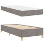 Preview: Boxspringbett Sonstiges Taupe und Weiß 90 x 190 cm Stoff