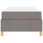 Preview: Boxspringbett Sonstiges Taupe und Weiß 90 x 190 cm Stoff