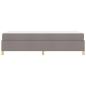 Preview: Boxspringbett Sonstiges Taupe und Weiß 90 x 190 cm Stoff