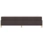 Preview: Boxspringbett Sonstiges Dunkelbraun und Weiß 90 x 200 cm Stoff