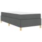 Preview: Boxspringbett Sonstiges Dunkelgrau 100 x 200 cm Stoff