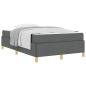 Preview: Boxspringbett Sonstiges Dunkelgrau 120 x 190 cm Stoff