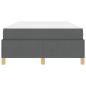 Preview: Boxspringbett Sonstiges Dunkelgrau 120 x 190 cm Stoff