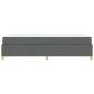 Preview: Boxspringbett Sonstiges Dunkelgrau 120 x 190 cm Stoff