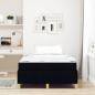 Preview: Boxspringbett Schwarz und Weiß und Schwarz 120 x 190 cm Stoff