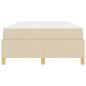 Preview: Boxspringbett Sonstiges Weiß und Creme 120 x 190 cm Polyester