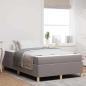 Preview: ARDEBO.de - Boxspringbett Sonstiges Taupe und Weiß 120 x 200 cm Stoff