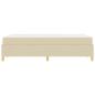 Preview: Boxspringbett Sonstiges Creme und Weiß 120 x 200 cm Stoff