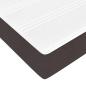 Preview: ARDEBO.de - Boxspringbett Sonstiges Dunkelbraun und Weiß 140 x 200 cm Stoff