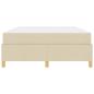 Preview: Boxspringbett Sonstiges Creme und Weiß 140 x 200 cm Stoff