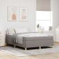 Preview: ARDEBO.de - Boxspringbett Sonstiges Taupe und Weiß 160 x 200 cm Stoff