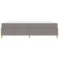 Preview: Boxspringbett Sonstiges Taupe und Weiß 160 x 200 cm Stoff