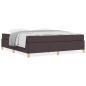 Preview: Boxspringbett Sonstiges Dunkelbraun und Weiß 180 x 200 cm Stoff