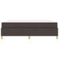 Preview: Boxspringbett Sonstiges Dunkelbraun und Weiß 180 x 200 cm Stoff