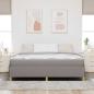 Preview: Boxspringbett Sonstiges Taupe und Weiß 180 x 200 cm Stoff