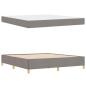 Preview: Boxspringbett Sonstiges Taupe und Weiß 180 x 200 cm Stoff