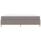 Preview: Boxspringbett Sonstiges Taupe und Weiß 180 x 200 cm Stoff