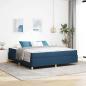 Preview: ARDEBO.de - Boxspringbett Sonstiges Blau und Weiß 180 x 200 cm Stoff