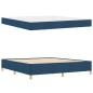 Preview: Boxspringbett Sonstiges Blau und Weiß 180 x 200 cm Stoff