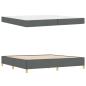 Preview: Boxspringbett Sonstiges Dunkelgrau 200 x 200 cm Stoff