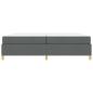 Preview: Boxspringbett Sonstiges Dunkelgrau 200 x 200 cm Stoff