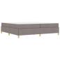 Preview: Bettrahmen Taupe 200 x 200 cm Stoff