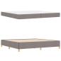Preview: Bettrahmen Taupe 200 x 200 cm Stoff