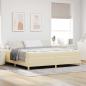 Preview: ARDEBO.de - Boxspringbett Sonstiges Weiß und Creme 200 x 200 cm Stoff