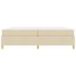 Preview: Boxspringbett Sonstiges Weiß und Creme 200 x 200 cm Stoff