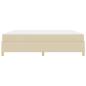 Preview: Boxspringbett Sonstiges Weiß und Creme 200 x 200 cm Stoff