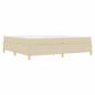 Preview: Boxspringbett Sonstiges Weiß und Creme 200 x 200 cm Stoff