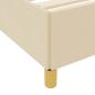 Preview: Boxspringbett Sonstiges Weiß und Creme 200 x 200 cm Stoff