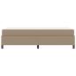 Preview: Bettgestell mit Matratze Cappuccino 90 x 190 cm Kunstleder