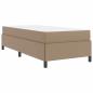 Preview: Bettgestell mit Matratze Cappuccino 90 x 190 cm Kunstleder