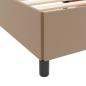 Preview: Bettgestell mit Matratze Cappuccino 90 x 190 cm Kunstleder
