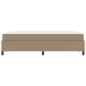 Preview: Bettgestell mit Matratze Cappuccino 120 x 190 cm Kunstleder