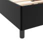 Preview: Bettgestell mit Matratze Schwarz 160 x 200 cm Kunstleder