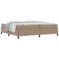 Preview: Bettgestell mit Matratze Cappuccino 200 x 200 cm Kunstleder