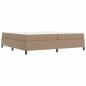 Preview: Bettgestell mit Matratze Cappuccino 200 x 200 cm Kunstleder
