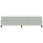 Preview: Bettgestell Sonstiges Weiß und Hellgrau 90 x 200 cm Samt